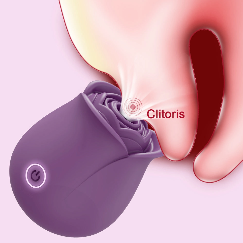 10 Sucking Modes Rose Vibrator Clit Stimulator For Women