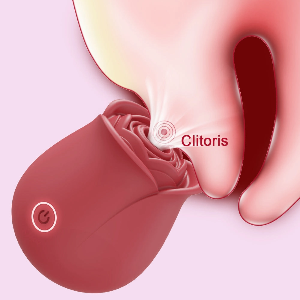 10 Sucking Modes Rose Vibrator Clit Stimulator For Women