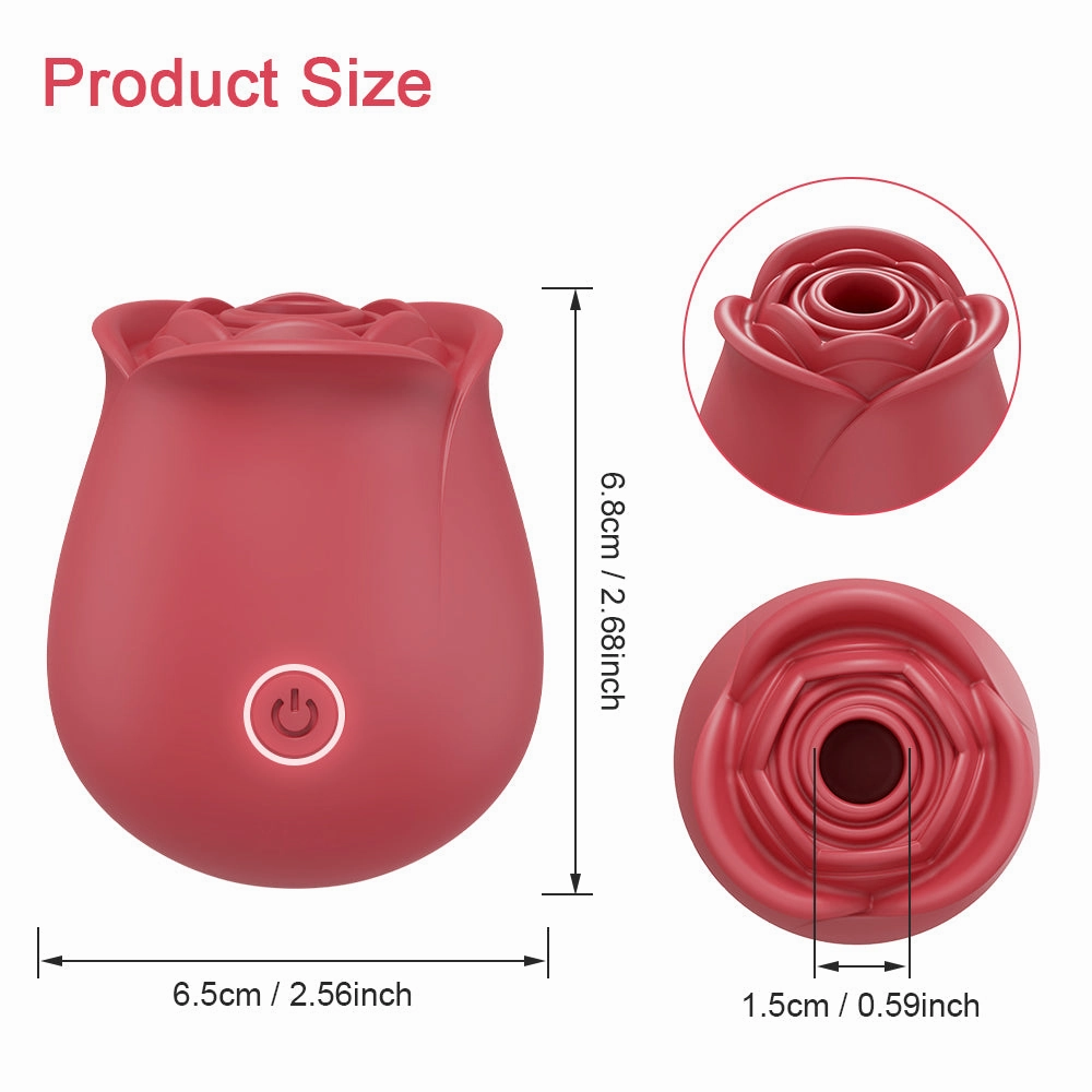 10 Sucking Modes Rose Vibrator Clit Stimulator For Women