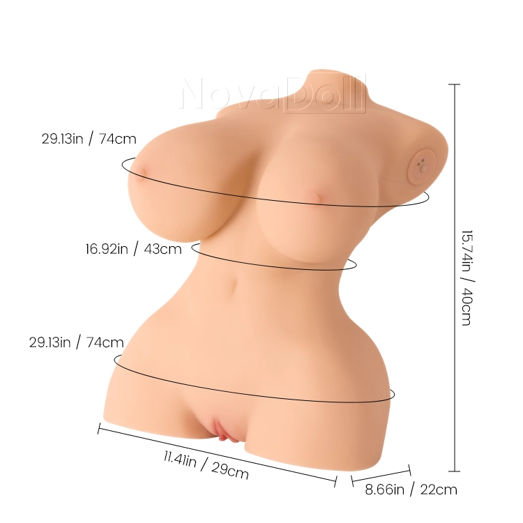 20.9LB Female Torso Doll with Vibration Technology