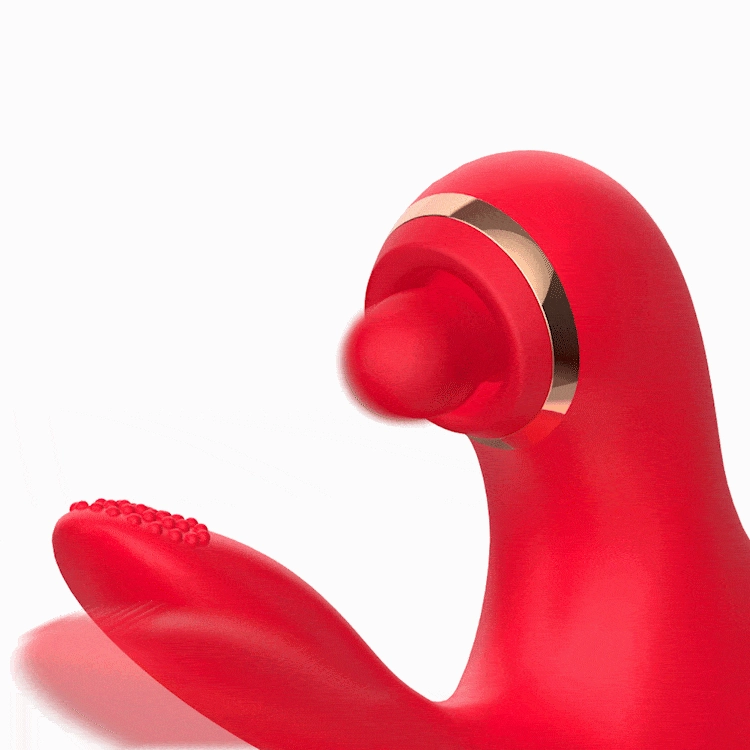 4 IN 1 Thrusting Vibrator with Licking, Vibration & Clit Tapping