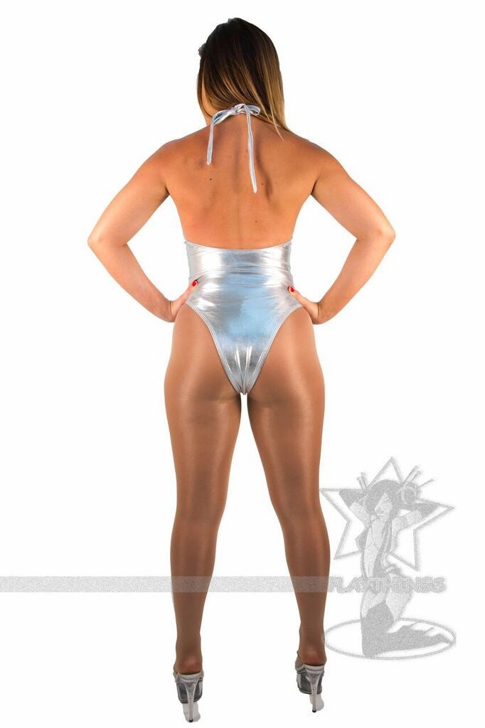 *Exclusive Halter High Cut Romper-More colors