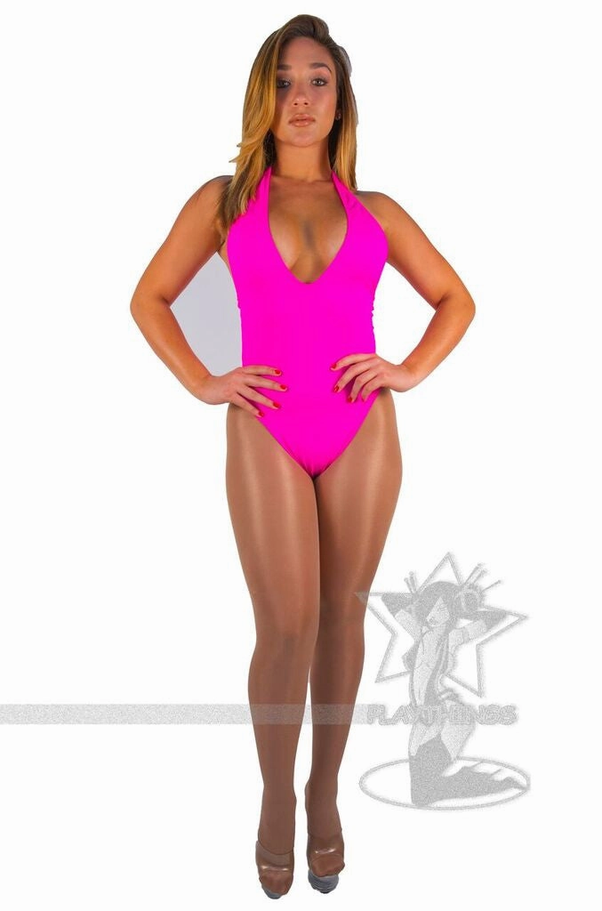 *Exclusive Halter High Cut Romper-More colors