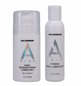 A-Play Double Down 2-Piece Anal Lube Set