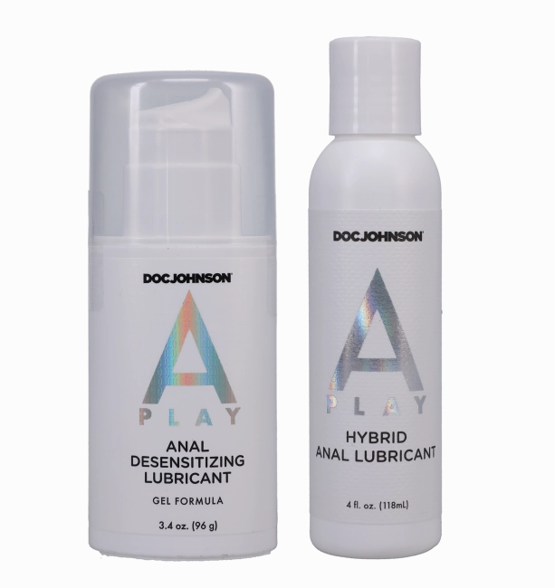 A-Play Double Down 2-Piece Anal Lube Set
