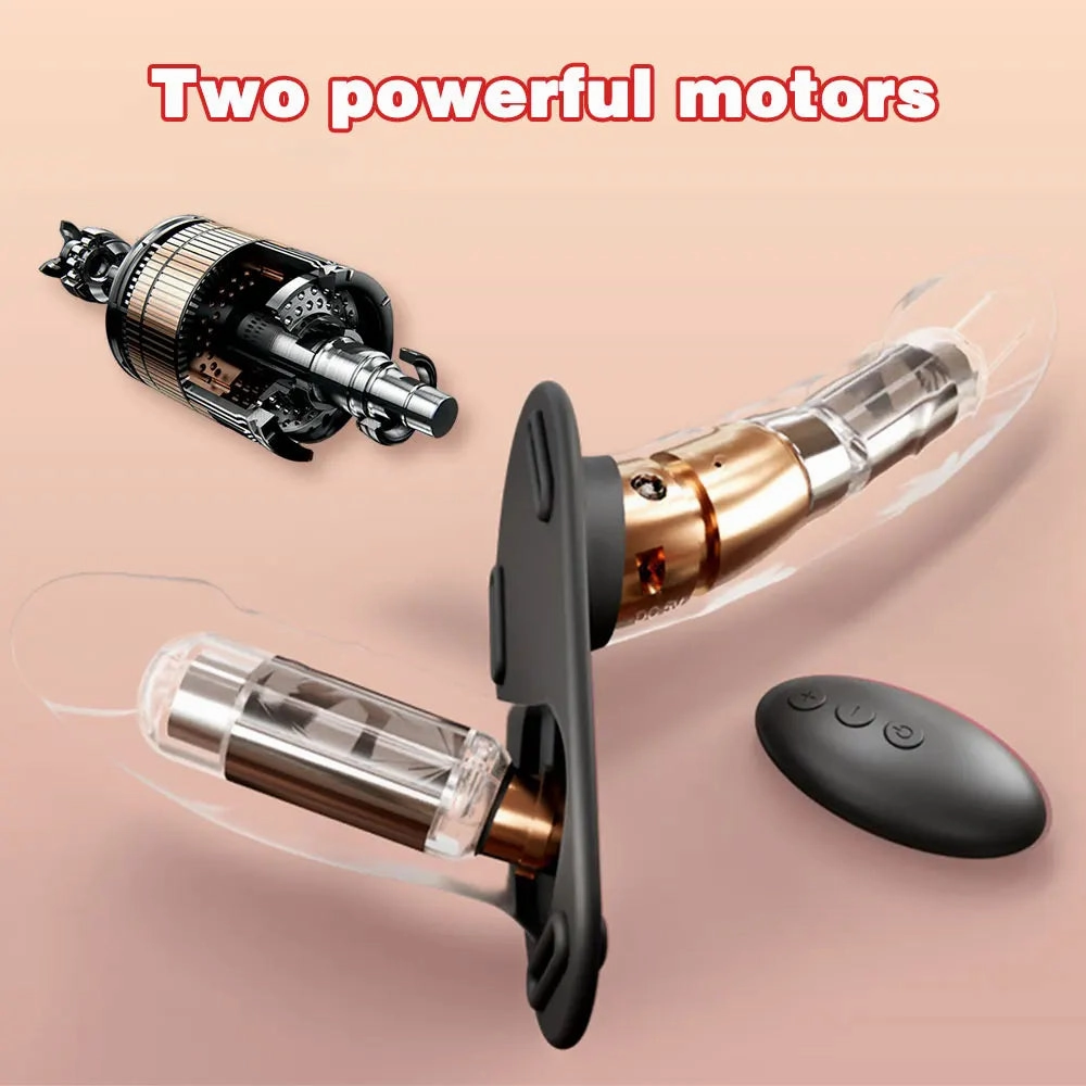 Adjustable Strap-On Dildo Vibrator Set: Dual Dildos for Pegging & Partner Play