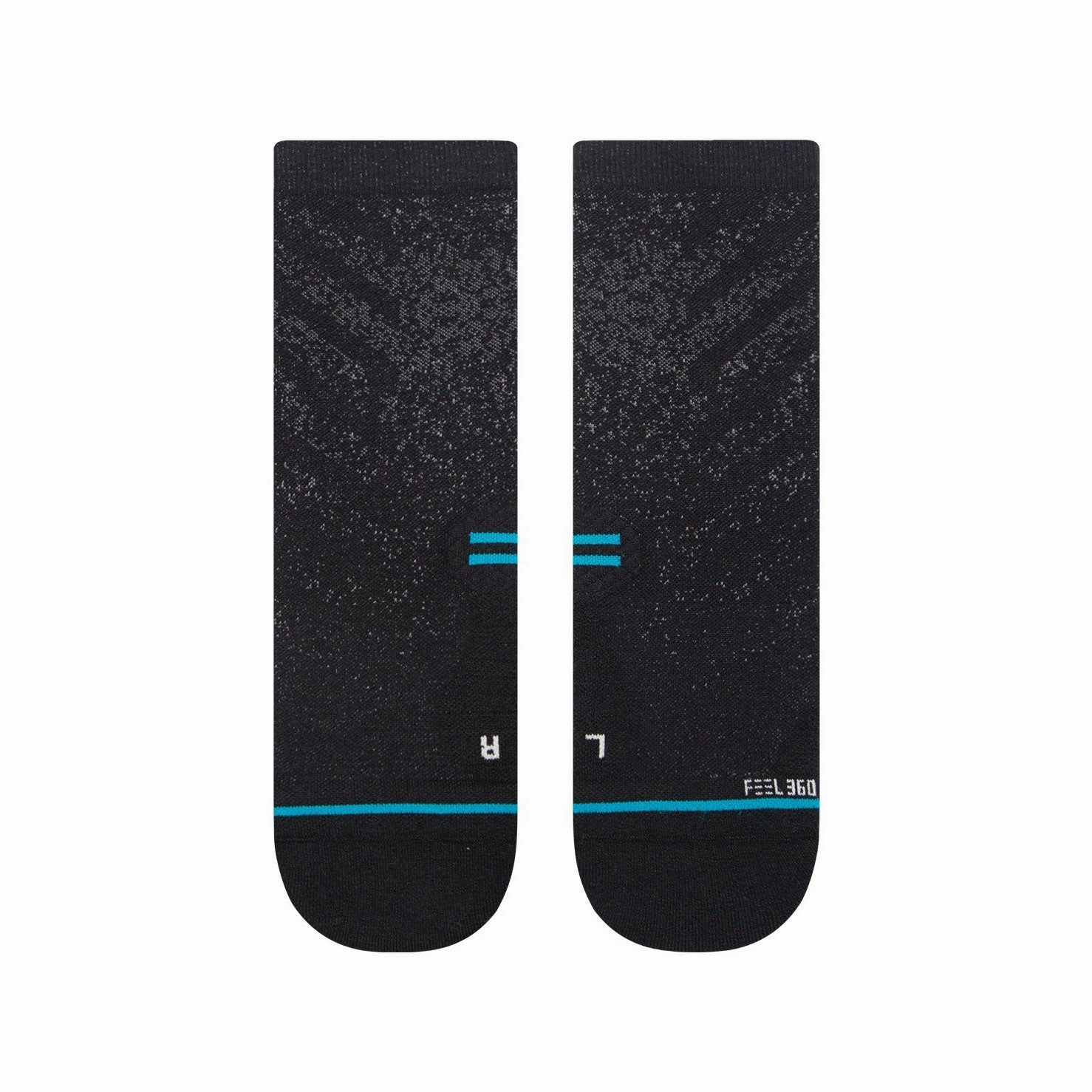 Adult Quarter Socks - Run Light Quarter - Black