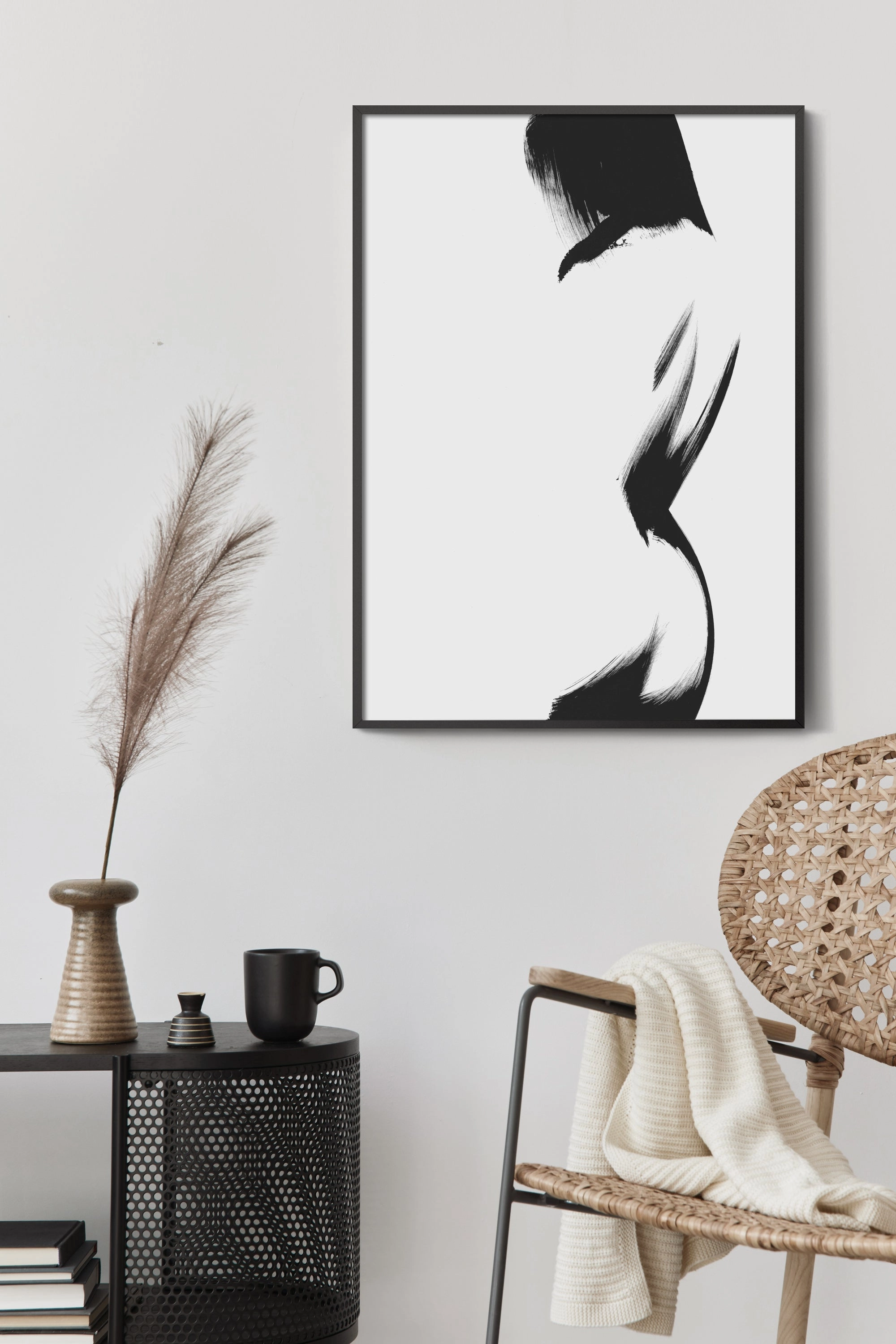 ART PRINT - Feminine no. 30 Black