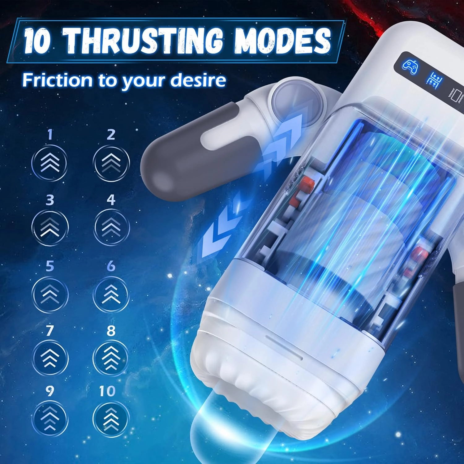 Automatic Male Masturbator with 10 Thrusting & Vibration Modes