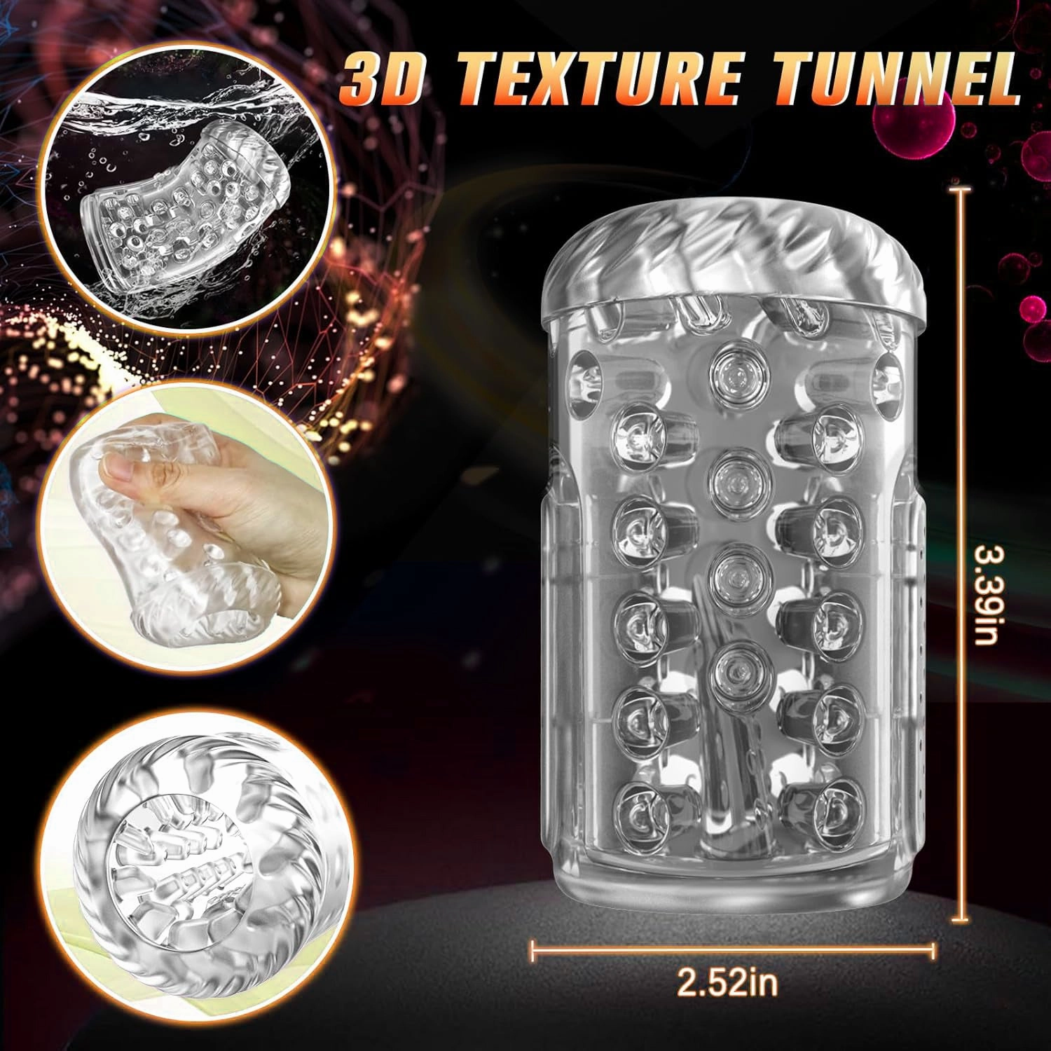 Automatic Male Masturbator with 7 Vibrating & Rotating & Thrusting & Licking,