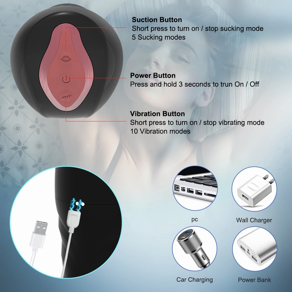 Automatic Sucking Male Mastubator Blowjob Suction Smooth Vibrating Masturbation