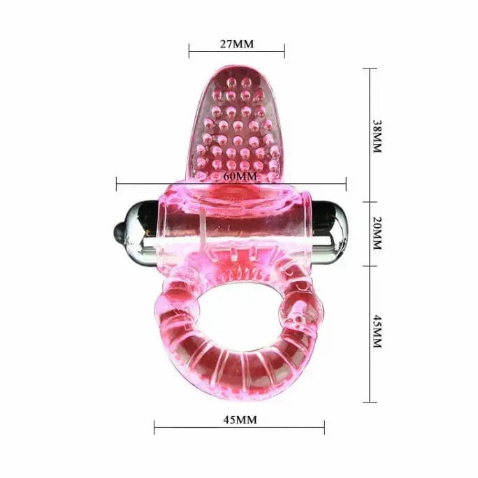 Baile – Sweet Abs 10 Rhythms Ring Pink Vibrator Penis Ring