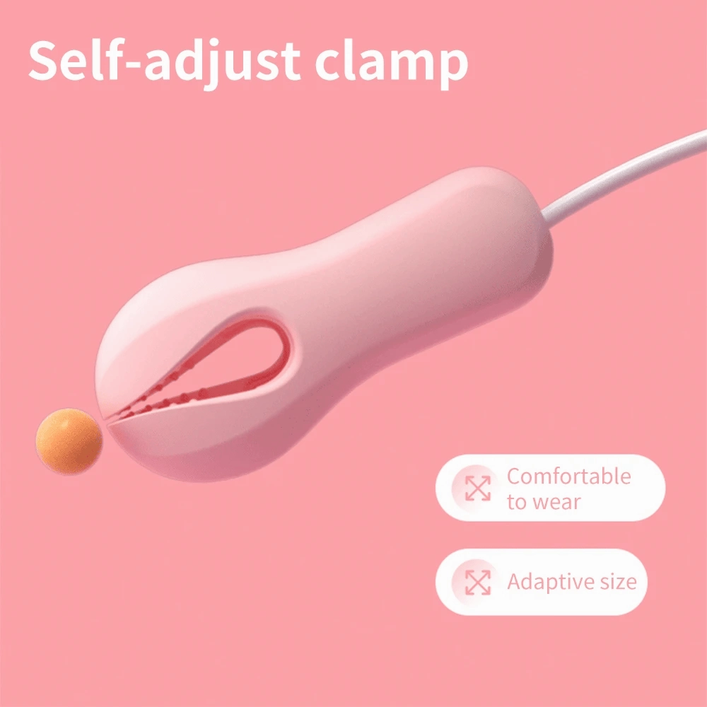 BDSM Essential Electric Nipple Clamps: Breast Massage Vibrator & Enhancer for Women