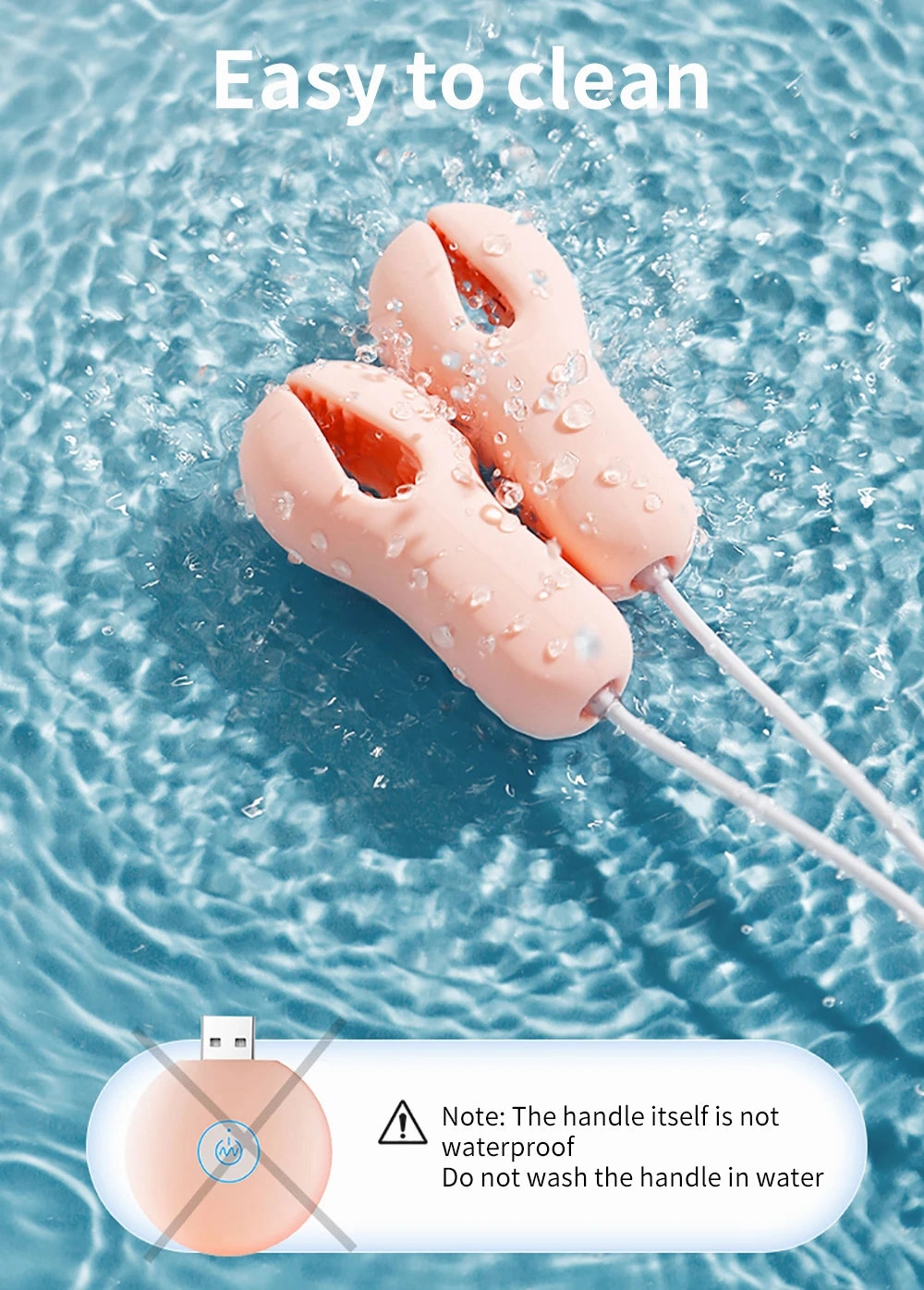 BDSM Essential Electric Nipple Clamps: Breast Massage Vibrator & Enhancer for Women