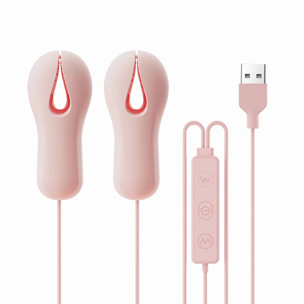BDSM Essential Electric Nipple Clamps: Breast Massage Vibrator & Enhancer for Women