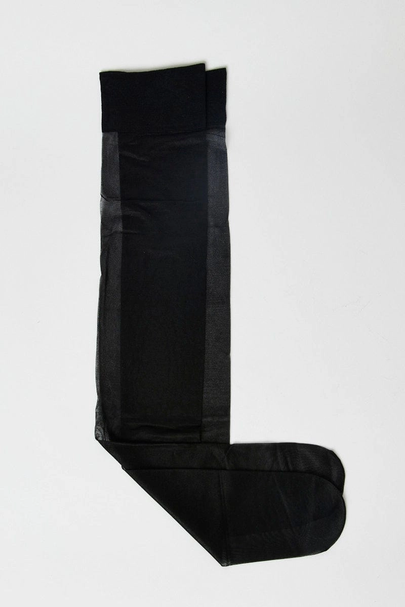 Black Over The Knee Socks
