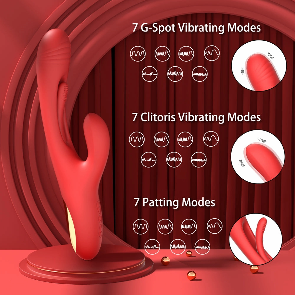 Boal- Rabbit Tapping & Patting & Vibrating G Spot Vibrator - V10