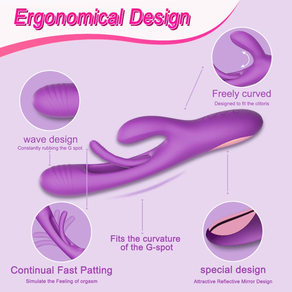 Boal- Rabbit Tapping & Patting & Vibrating G Spot Vibrator - V10