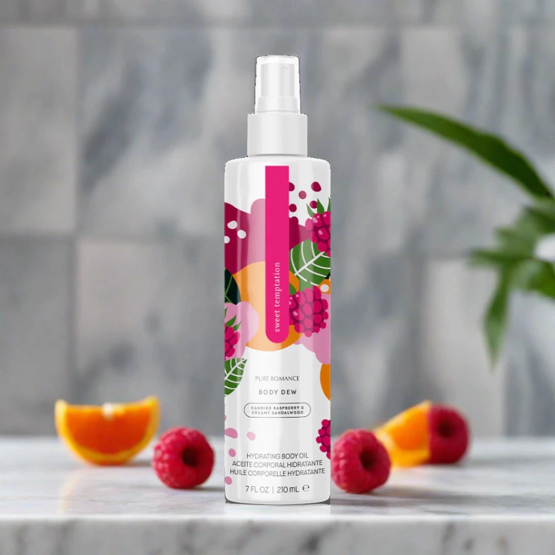 Body Dew - Pheromone Hydrating Body Oil - Sweet Temptation - IN STOCK - 33 LEFT! - Pure Romance