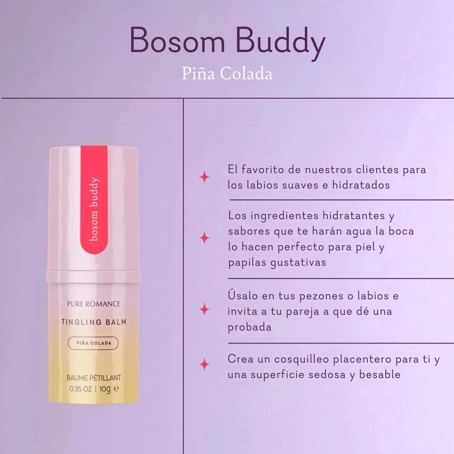 Bosom Buddy - Pina Colada - IN STOCK - 16 LEFT! - Pure Romance