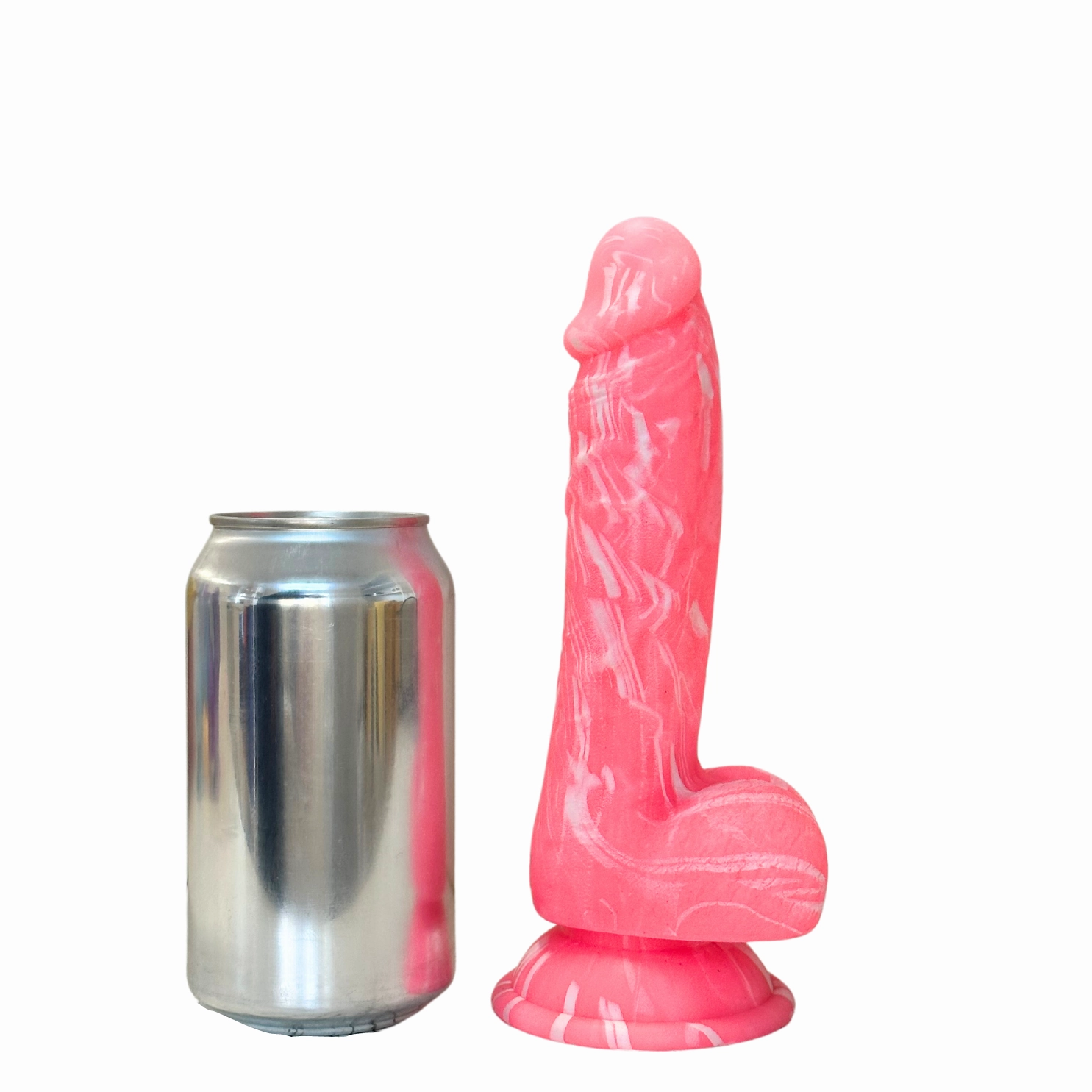 Brandon Marbled Suction Dildo
