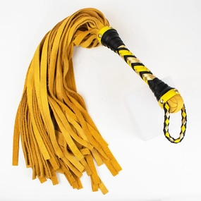 Buckskin Leather Flogger - Elk & Deer - soft leather - Custom to Order
