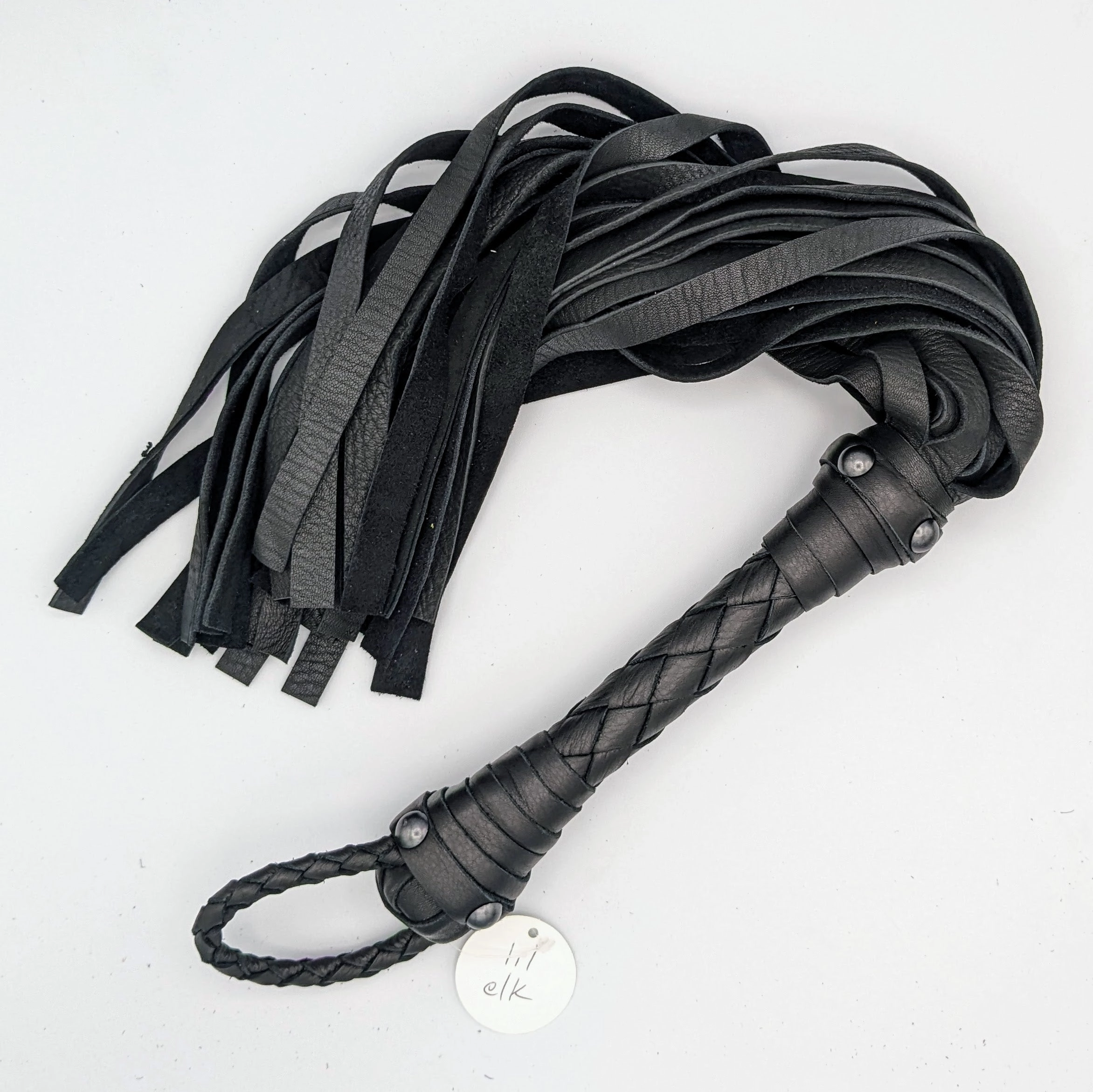 Buckskin Leather Flogger - Elk & Deer - soft leather - Custom to Order