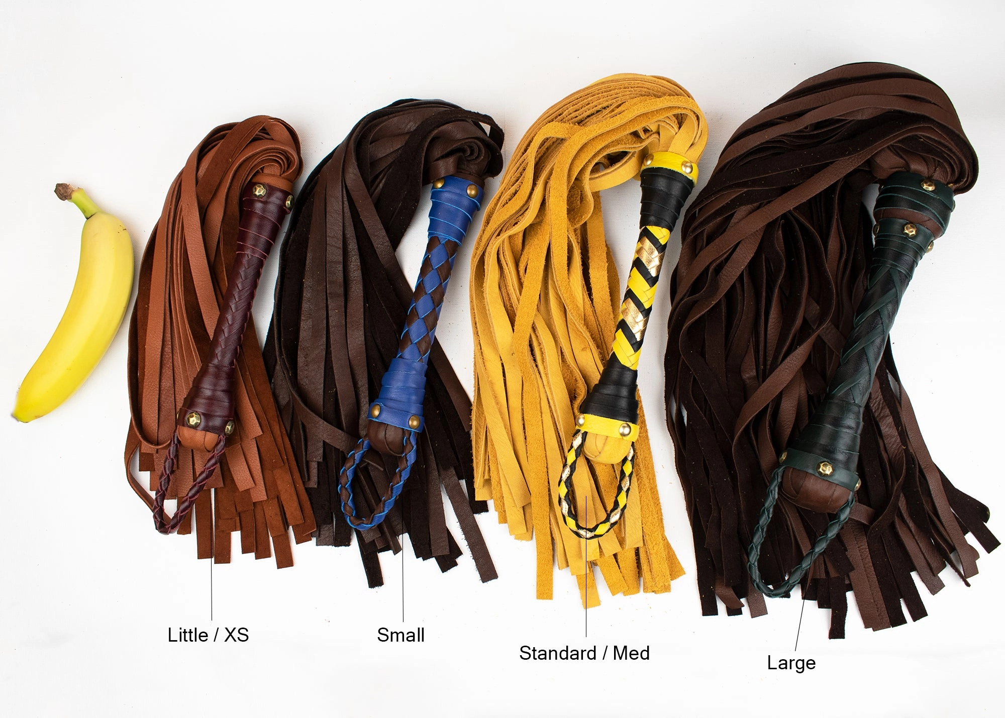 Buckskin Leather Flogger - Elk & Deer - soft leather - Custom to Order