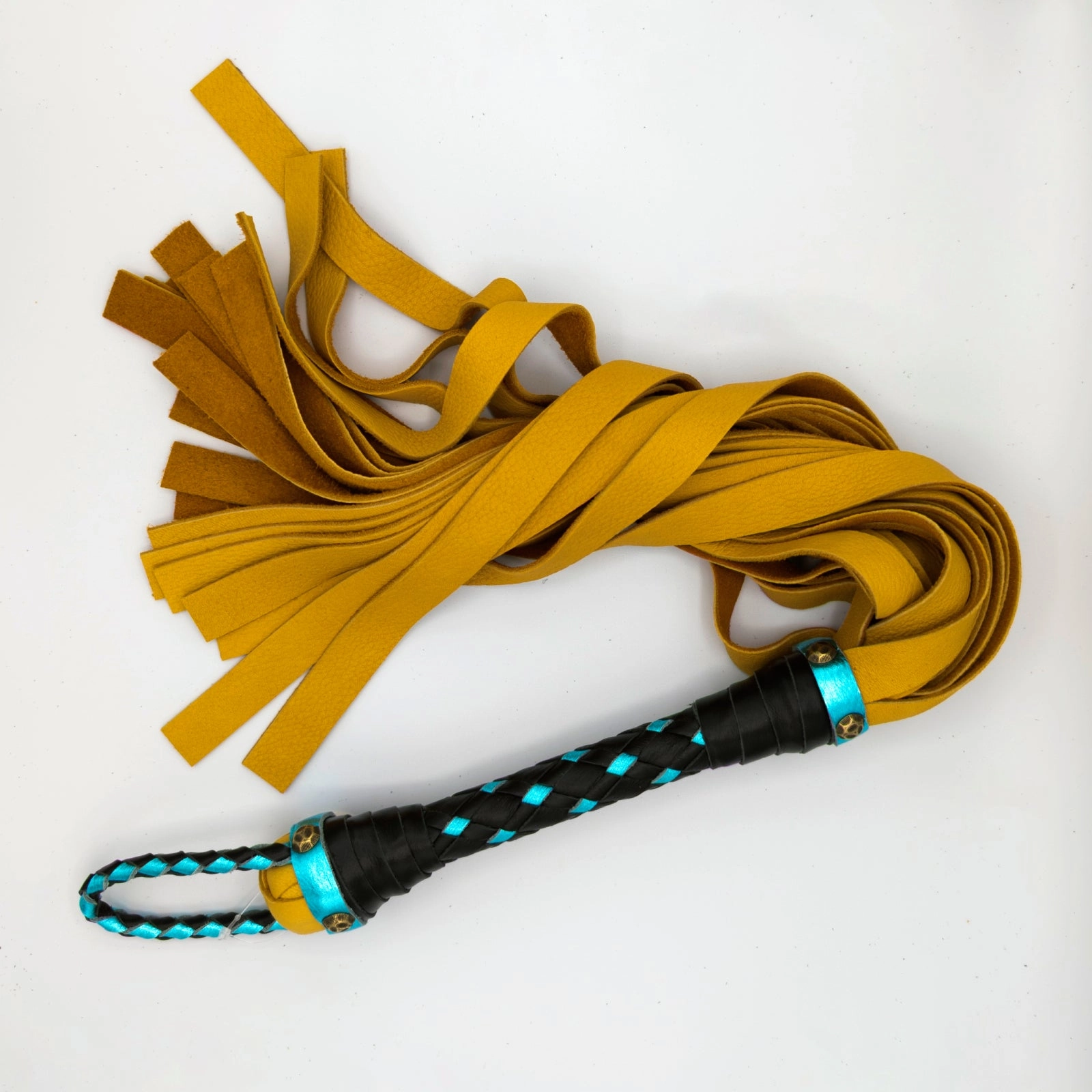 Buckskin Leather Flogger - Elk & Deer - soft leather - Custom to Order