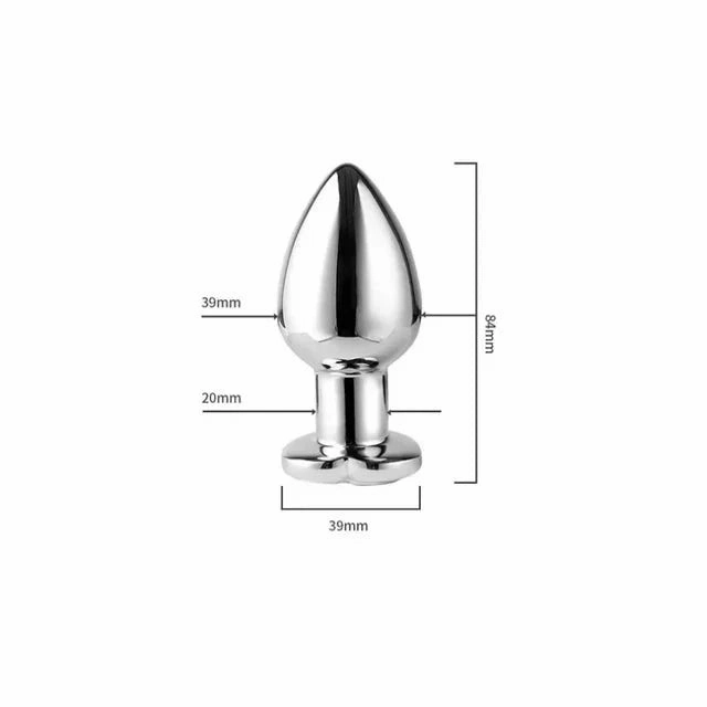 Butt Plug Vibrator: 7 Vibration Modes, Remote Control Stainless Steel Anal Toy