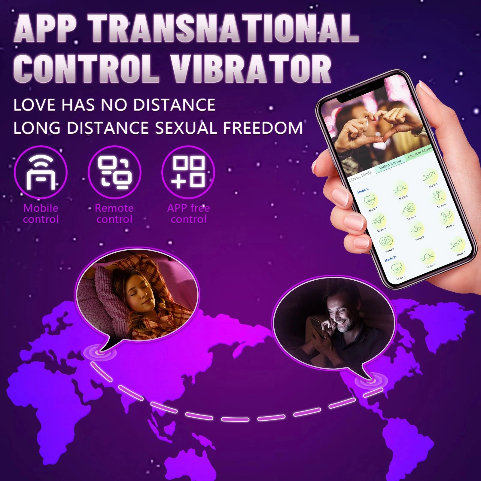 Butt Plug Vibrator: 7 Vibration Modes, Remote Control Stainless Steel Anal Toy