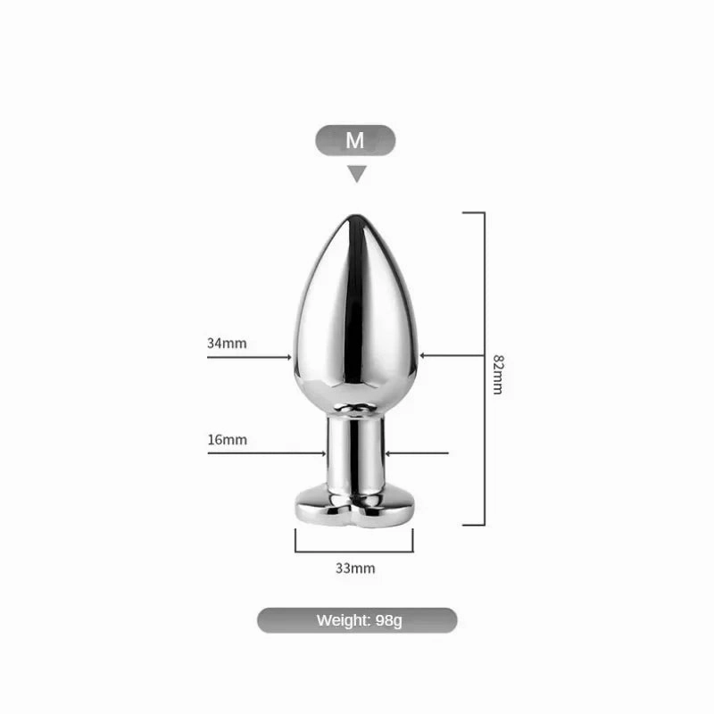 Butt Plug Vibrator: 7 Vibration Modes, Remote Control Stainless Steel Anal Toy