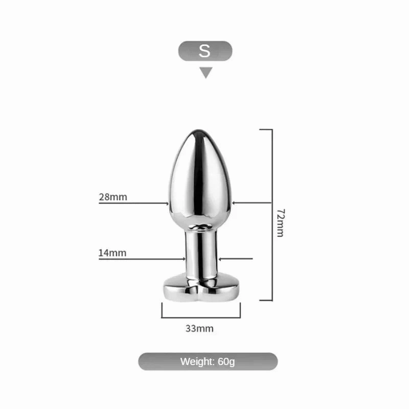 Butt Plug Vibrator: 7 Vibration Modes, Remote Control Stainless Steel Anal Toy