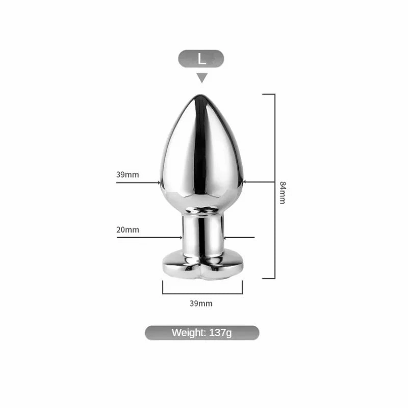 Butt Plug Vibrator: 7 Vibration Modes, Remote Control Stainless Steel Anal Toy