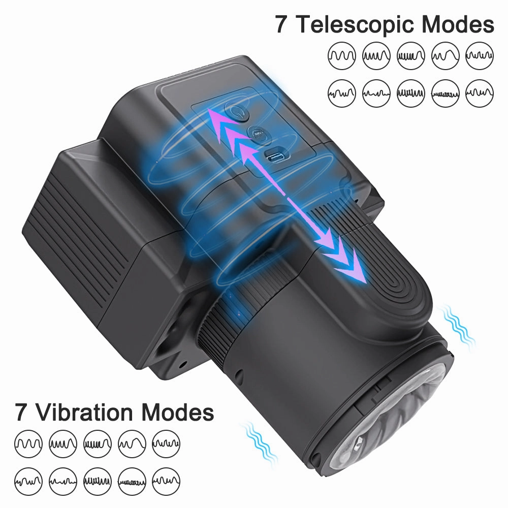 Camera - Automatic Telescopic Masturbators for Men Thrusting Masturbation Piston Open-ended Adult Equipment