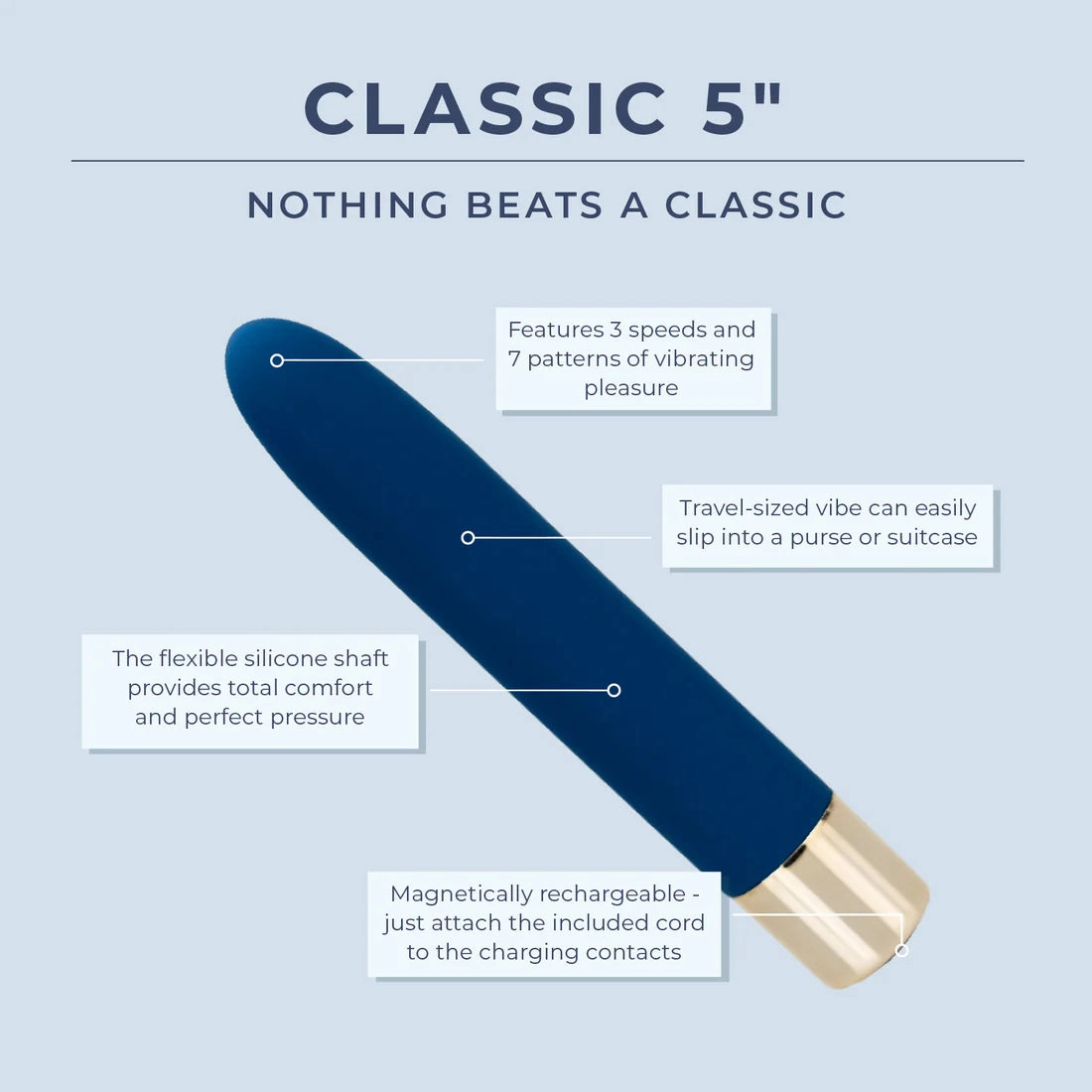 Classic 5” - IN STOCK - 10 LEFT! - Pure Romance
