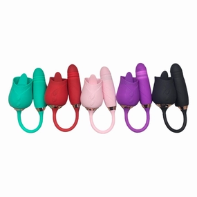 Clitoral Licking Rose Vibrator with Love Egg