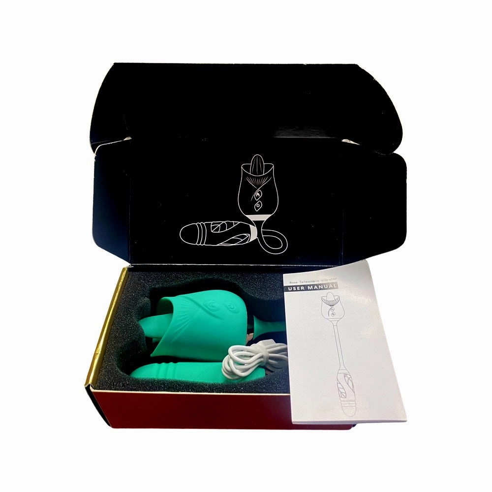 Clitoral Licking Rose Vibrator with Love Egg