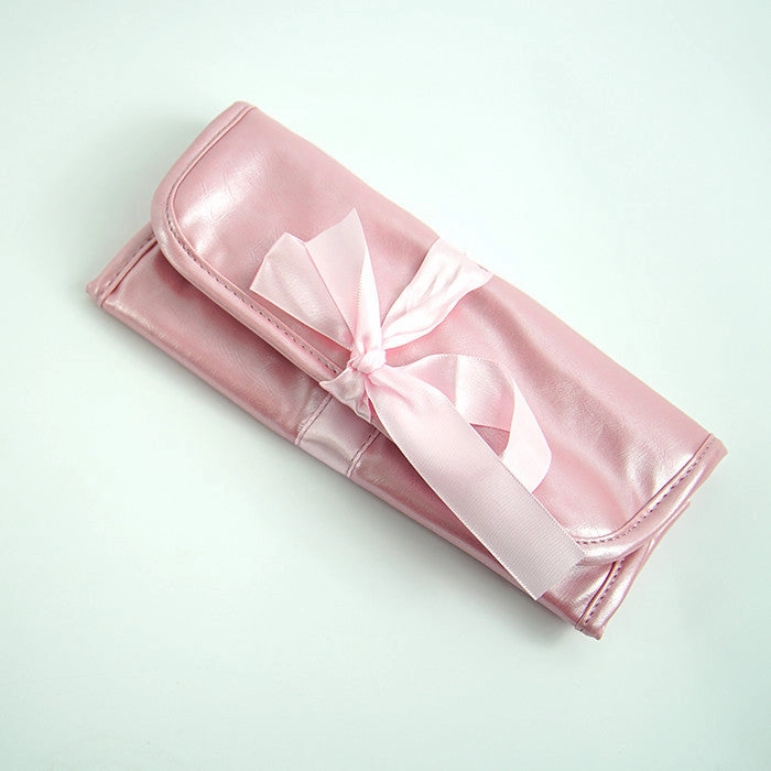 CLOSEOUT - BAG PINK WITH RIBBON TIE INCLUDES 4 INNER POCKETS