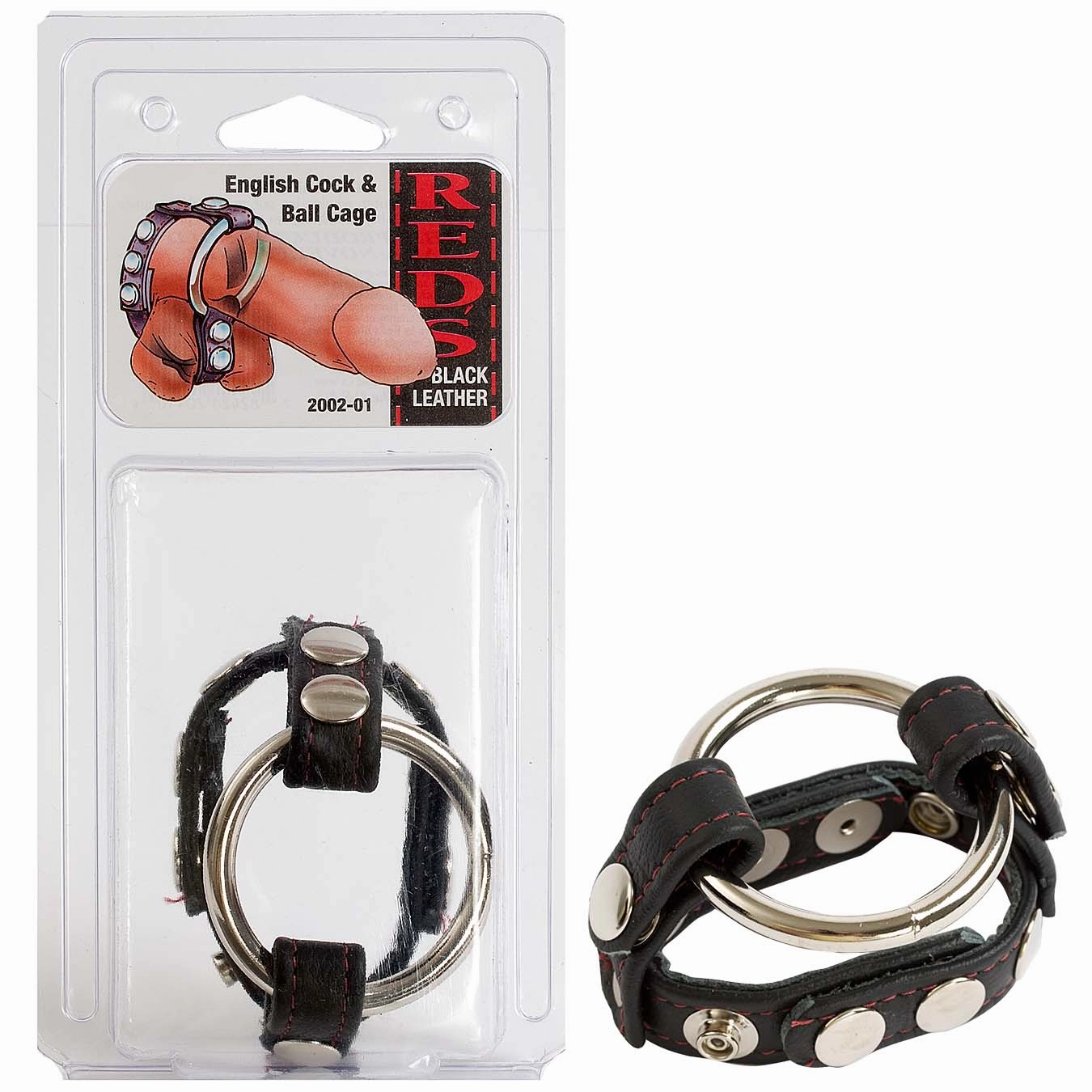 Cock & Ball Straps - Leather - English Cage