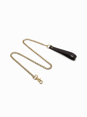Coco de Mer Black Leather Lead