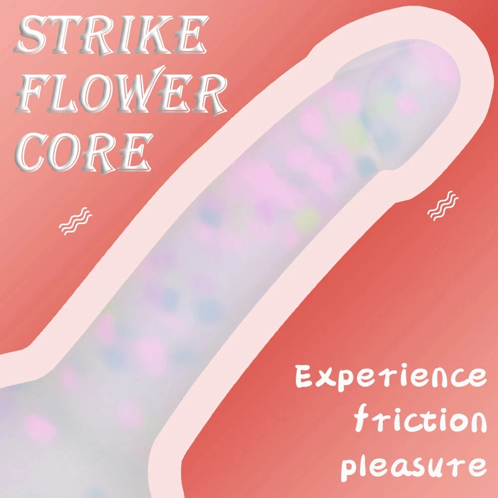 Cute Jellyfish Glow-in-the-Dark Dildo Soft Silicone Suction Cup