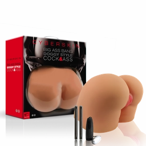 CyberSkin® Virtual Sex Ultra Big Ass Bang Doggy Style Pussy & Ass, Light