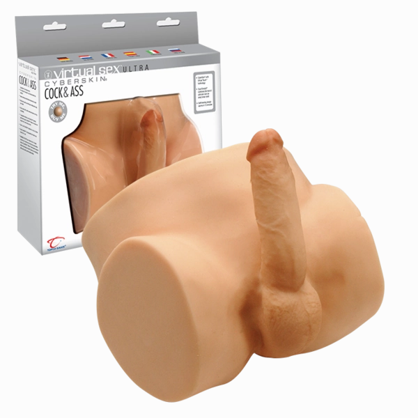 CyberSkin® Virtual Sex Ultra Cock & Ass, Warming & Vibrating