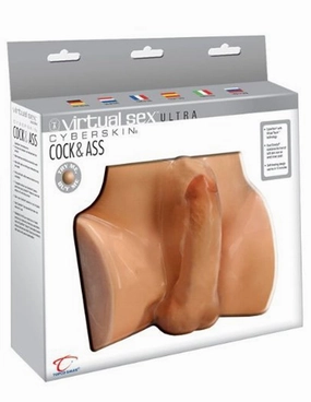 CyberSkin® Virtual Sex Ultra Cock & Ass, Warming & Vibrating