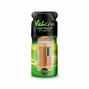 CyberSkin® Vulcan® Deep Throat w/ Vibration, Mocha