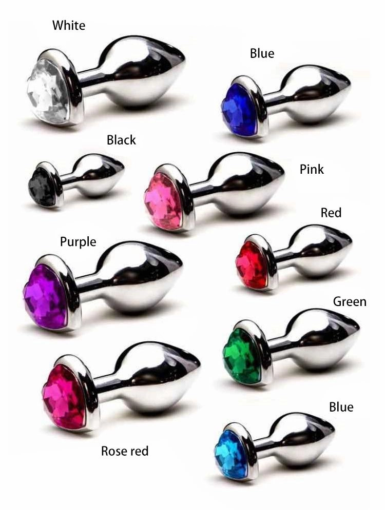 Diamond Heart-Shaped Anal Plug