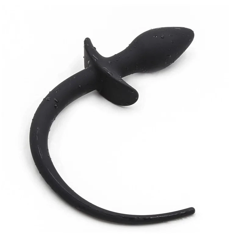 Dog Tail Butt Plug Silicone Puppy Play Anal Butt Plug