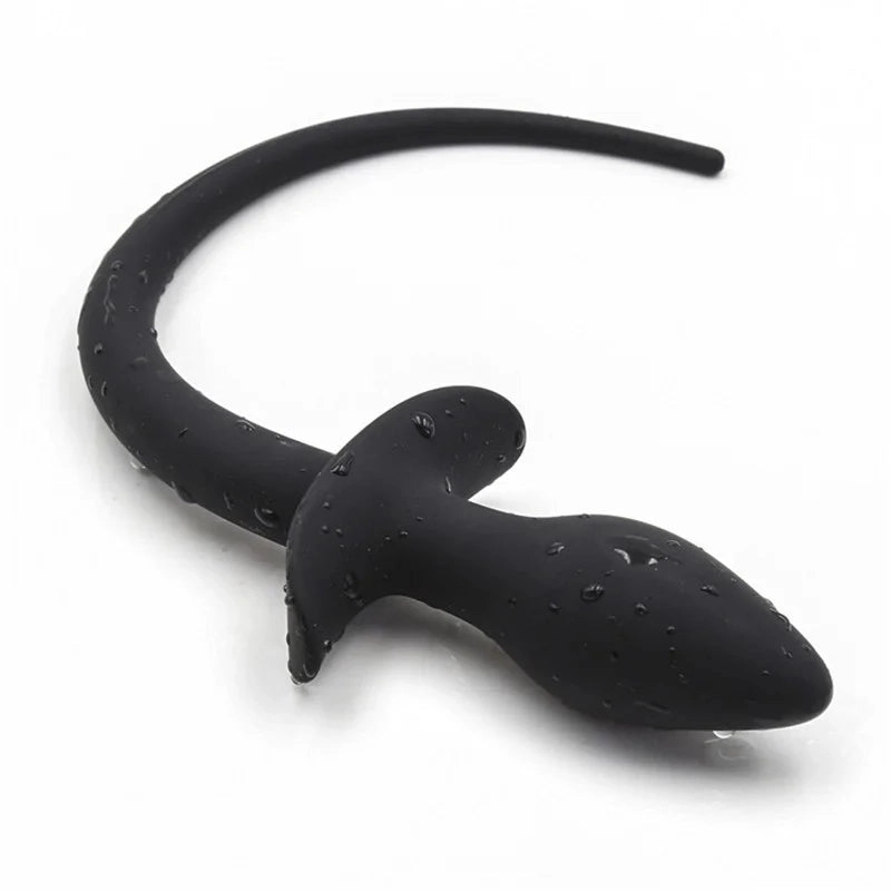 Dog Tail Butt Plug Silicone Puppy Play Anal Butt Plug