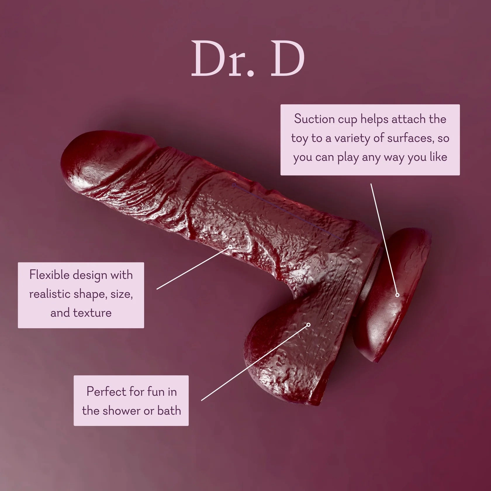 Dr. D Dildo - IN STOCK - 1 LEFT! - Pure Romance
